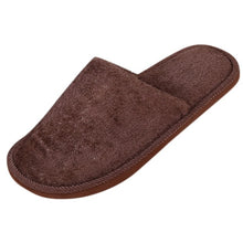 Load image into Gallery viewer, Slippers Men Winter Fleece House Shoes Floor Lovers Home Shoes Warm Soft Flats Solid  Men Shoes Indoor Slip-On Shoes  #YL5