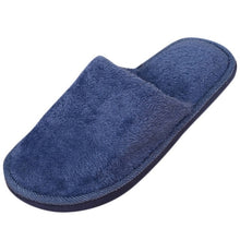 Load image into Gallery viewer, Slippers Men Winter Fleece House Shoes Floor Lovers Home Shoes Warm Soft Flats Solid  Men Shoes Indoor Slip-On Shoes  #YL5