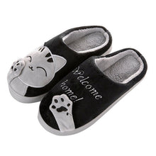 Load image into Gallery viewer, Cute Non-slip Winter Animal Men Slippers Home Female Comfort Floor Male Shoes Cotton Indoor Slippers Plush Slipper Size 40-45